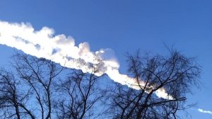 Падение метеорита в Челябинске - полное видео (часть1)