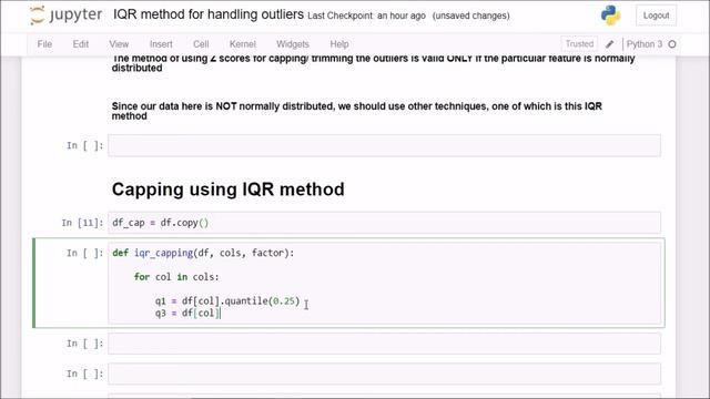 (Code) Capping outliers using the IQR method | Machine Learning смотреть онлайн