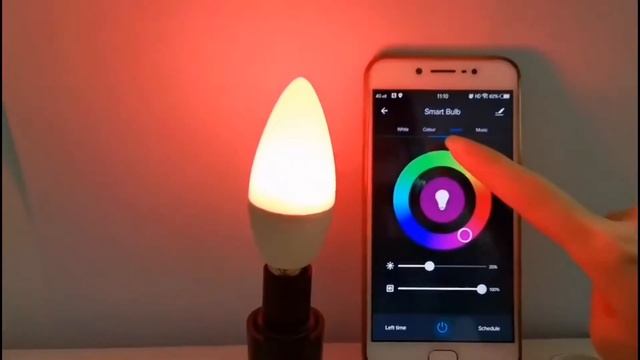 Voice Control RGBW Color Changing 3W E12 E14 Led Smart Light Bulb Compatible With A. Alexa A Google смотреть онлайн