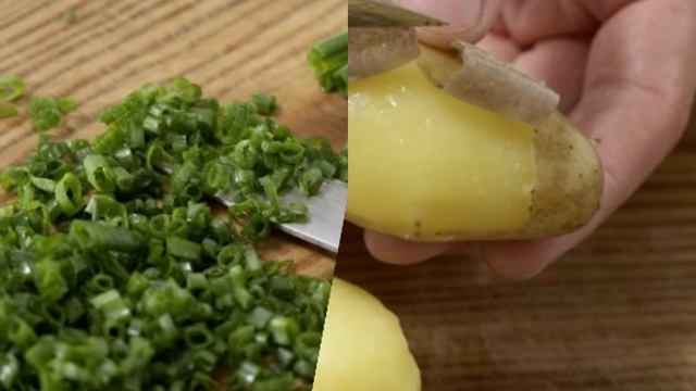 Котлеты из вареной картошки. Соус из кабачков. смотреть онлайн