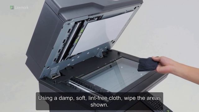 Lexmark XM5370 - Cleaning the Scanner смотреть онлайн