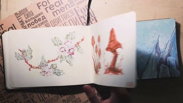 Обзор на скетчбук | Черный альбом с мопсом | Sketchbook tour смотреть онлайн