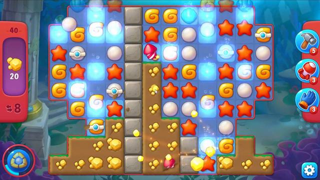 Fishdom level 40 - 17 Moves - No Boosters смотреть онлайн