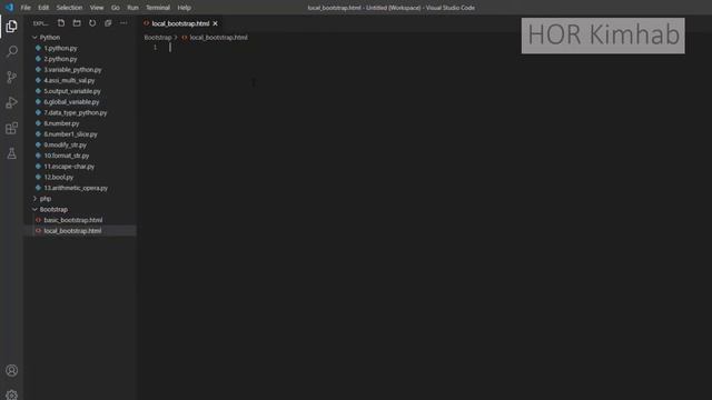 How to add bootstrap CSS | How to use bootstrap CSS | Bootstrap HKimhab | Basic Bootstrap 4.5 Khmer смотреть онлайн