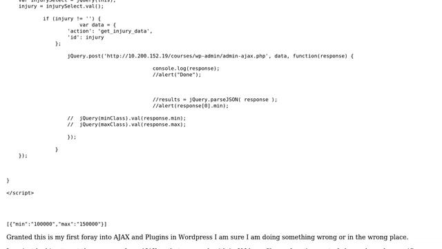 Wordpress: AJAX Call in Plugin Returns More than JSON смотреть онлайн