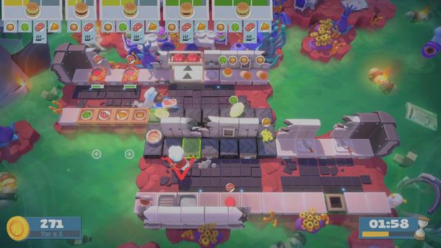 Overcooked! 2 6-5 4 Stars (co-op, PS5) смотреть онлайн