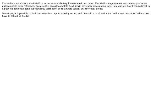 Drupal: How to redirect on node save to fill out extra fields attached to terms? смотреть онлайн