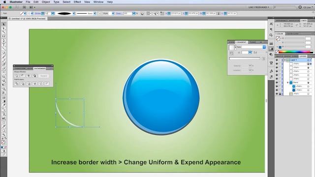 How to create a 3d ball sphere in Adobe Illustrator смотреть онлайн