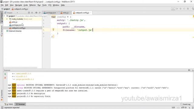 React JS Tutorial - Webpack Configuration #4 смотреть онлайн