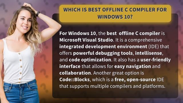 Which is best offline C compiler for Windows 10? смотреть онлайн