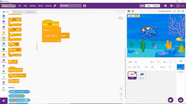 Make A Hungry Shark Game Using PictoBlox (Scratch Based Programming Platform) | Scratch Games смотреть онлайн