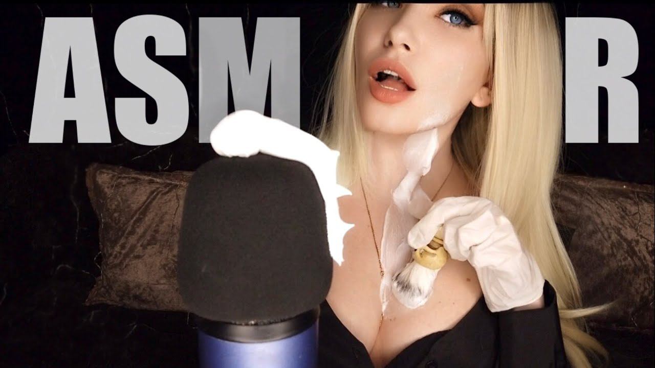 АСМР Мурашечное Бритье Микрофона/Пена и Перчатки/МУЛЬТИМУРАШКИ ACMR Shaving Cream On The Mic