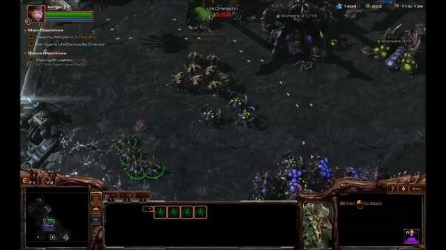 Starcraft 2: Heart of the Swarm Campaign: Episode 18 [Hybrid Hoedown] смотреть онлайн