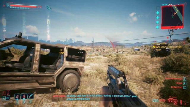 Cyberpunk 2077 UPDATE 2.0 Militech Police Chase