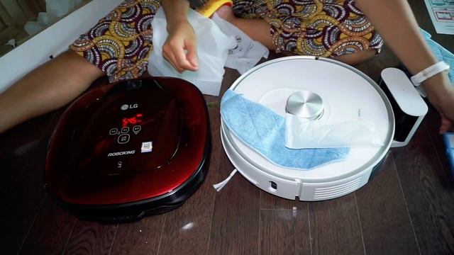 LG 로보킹 청소기 vs 씽크웨어 로봇청소기 ㅣ Roboking vs Think Air RV30 Robot Vacuum Cleaner смотреть онлайн