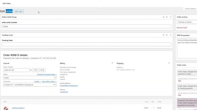 Extend the Admin Fields in the WooCommerce Orders Page смотреть онлайн