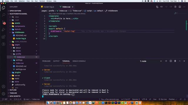 #40 | Sử dụng middleware cơ bản trong Nuxt.js - RHP Team смотреть онлайн