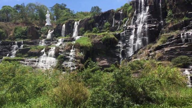 ВЬЕТНАМ. ДАЛАТ. ВОДОПАД ПОНГУР ( PONGOUR WATERFALL ). смотреть онлайн