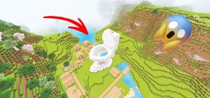 Откуда у нас в деревне этот огромный унитаз в minecraft | ДимА4 minecraft!