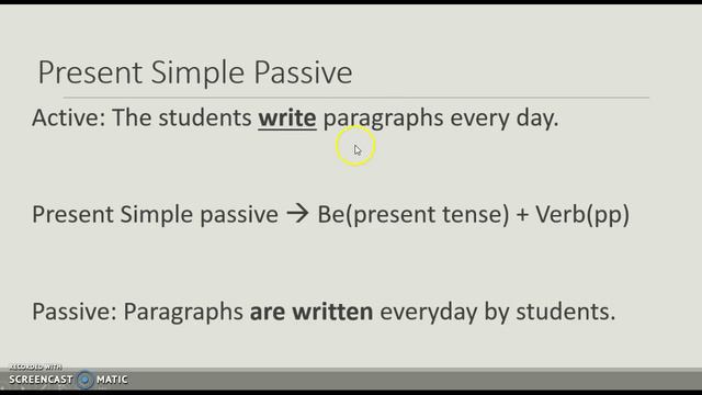 Passive Voice II, Simple Passive смотреть онлайн
