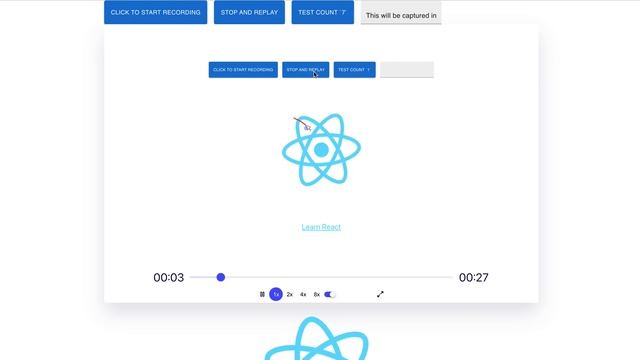 rrweb session recording demo for react + typescript смотреть онлайн