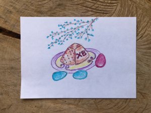 Рисунок для детей Пасха