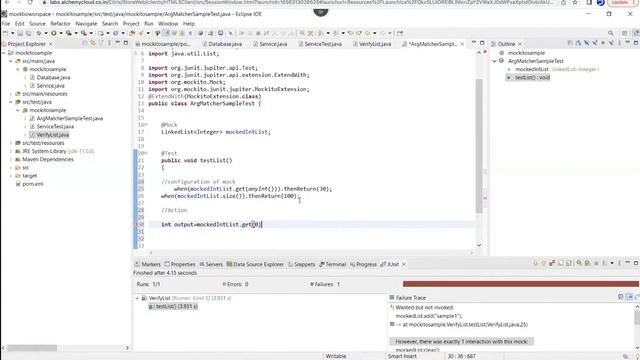 Stubbing and Argument matcher смотреть онлайн
