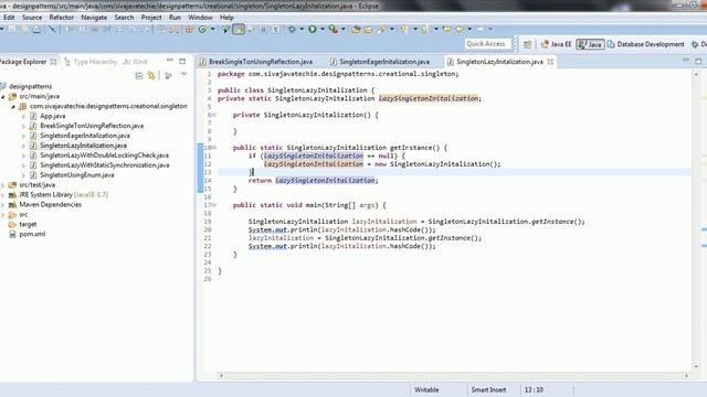 Singleton Design Pattern смотреть онлайн