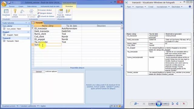 Microsoft Office Access - Crearea unui tabel cu restrictii смотреть онлайн
