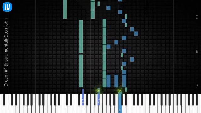 🎹 Dream #1 (Instrumental), Elton John, Synthesia Piano Tutorial смотреть онлайн