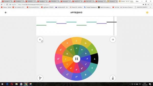 Chrome Music lab. Музыка
