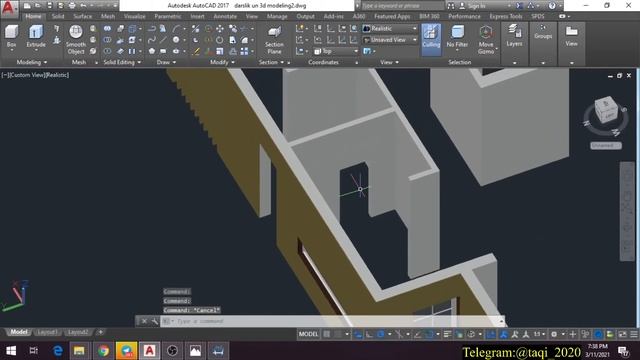 AUTOCAD 3D MODELING - AMALIYOT 10-DARS. смотреть онлайн