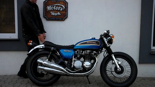 Cafe Racer Honda cb 500 four - starter and kick, Motors Work Vintage Garage www.motorswork.pl смотреть онлайн