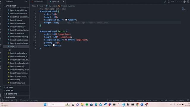 HTML-CSS-Bootstrap-JavaScript basit hesap makinesi tasarımı смотреть онлайн