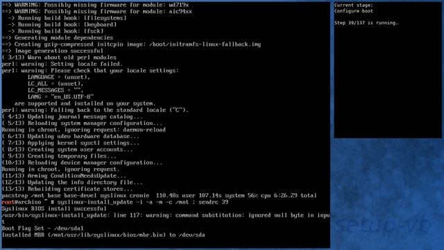 Arch Linux installation recording to kernel 5.1.3-arch1-1-ARCH (core) смотреть онлайн