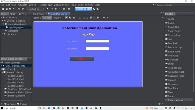 Java Gui Login Page Tutorial смотреть онлайн