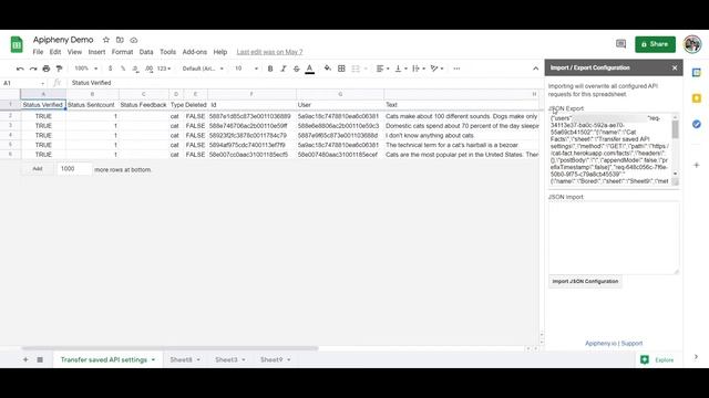 Transferring Saved API Settings | Apipheny Feature Tutorials смотреть онлайн