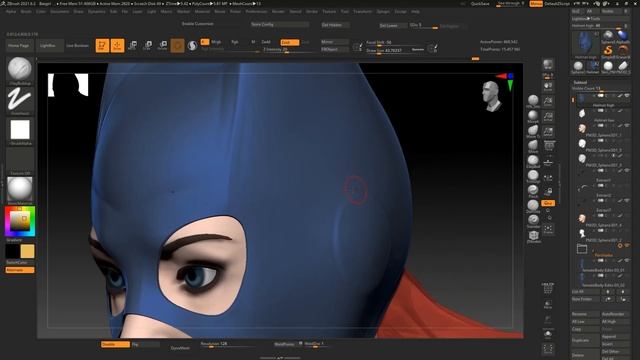 Batgirl 02 detailing and posing / Детализация, позирование персонажа. смотреть онлайн