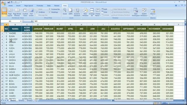 Cara Mengunci Posisi Kolom dan Baris dengan FREEZE PANE | Tutorial Excel - Bengkel Excel смотреть онлайн