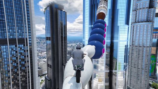GTA5: Michle & Nobita Play Difficult MazeBank Ramp To Save Franklin Shinchan