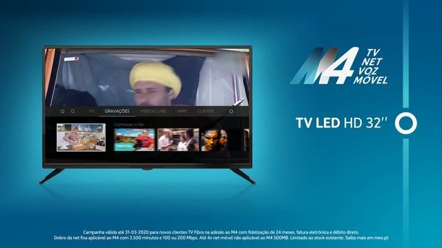 MEO || Campanha M4 - Oferta TV LED HD 32'' ou Huawei Watch GT Sport смотреть онлайн