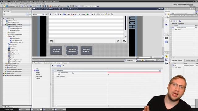 TIA Portal: HMI Easy Alarms смотреть онлайн