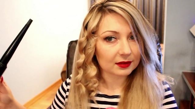 Hollywood Curls Tutorial. Hairstyle For Christmas, New Year's Eve