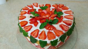 Домашний ТОРТ с КЛУБНИКОЙ, цыганка готовит. Gipsy cuisine.