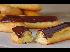 Рецепт эклеров с заварным кремом.