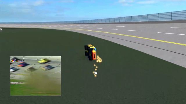 2003 Elliot Sadler flip @ Talladega Roblox Reenactment смотреть онлайн