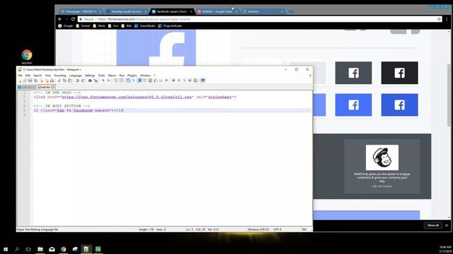 Using FontAwesome and Google Fonts смотреть онлайн