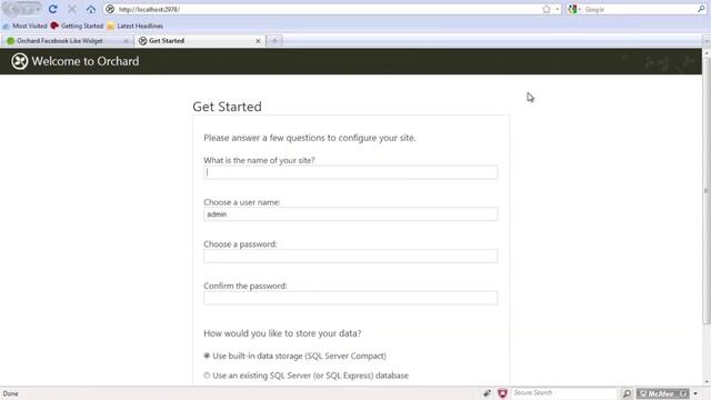 Orchard CMS Install смотреть онлайн