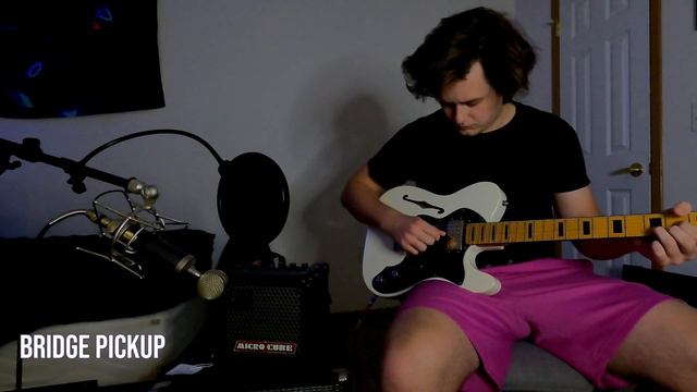 Squier Classic Vibe 70s Telecaster Thinline Sound Demo (No Talking) смотреть онлайн