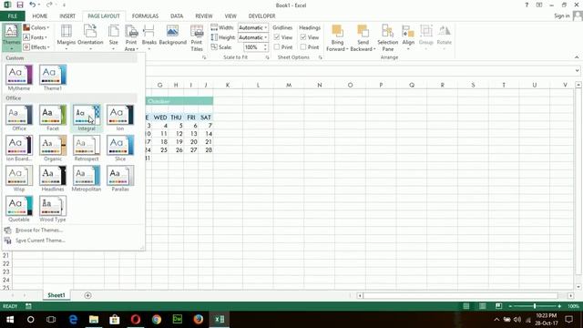 Apply Cell Style and Theme in Excel 2013 смотреть онлайн